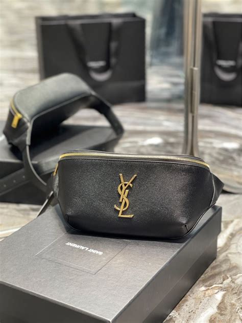 กระเป๋าคาดอก ysl|CASSANDRE CLASSIC belt bag in grain de poudre embossed .